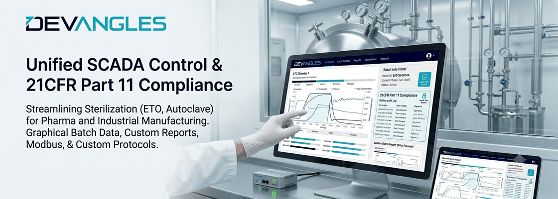 SCADA-based sterilization monitoring and compliance dashboard
